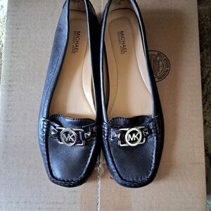 Michael Kors Black Leather Loafers